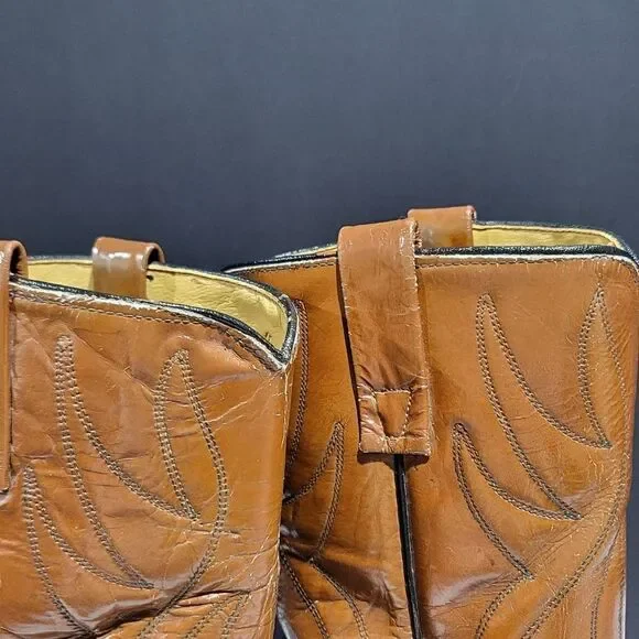 Acme Men's Leather Western Cowboy Boots Size 9D - Picture 8 of 10